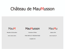 Tablet Screenshot of maumusson.com